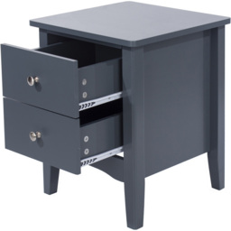 Como 2 Drawer Midnight Blue Petite Bedside Table - Wilko - thumbnail 5