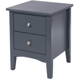 Como 2 Drawer Midnight Blue Petite Bedside Table - Wilko - thumbnail 3