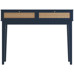 Bordeaux 2 Drawer Blue Rattan Dressing Table - LPD Home - Wilko - thumbnail 5