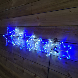 Samuel Alexander 7 Star Silhouette LED Rope Light Christmas Decoration 120cm - Size: 20 x 120 x 20cm - White - Wilko - thumbnail 7