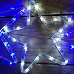 Samuel Alexander 7 Star Silhouette LED Rope Light Christmas Decoration 120cm - Size: 20 x 120 x 20cm - White - Wilko - thumbnail 3