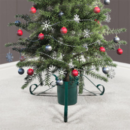 St Helens Traditional Christmas Tree Free Stand - Size: 140 x 370 x 370cm - Green - Wilko - thumbnail 3