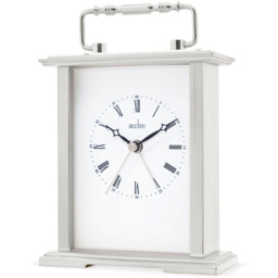 Acctim Gainsborough Silver Colour Carriage Clock - Size: 5.2 x 12.3 x 14.5cm - Wilko - thumbnail 3