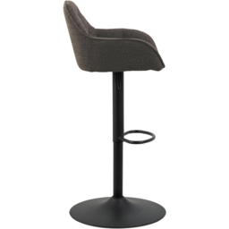 Florence Brooke Taupe Height Adjustable Swivel Bar Stool Set of 2 - Blue - Furniture To Go - Wilko - thumbnail 5