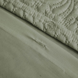Velosso Winchester Double Sage Duvet Set - Green - Wilko - thumbnail 3