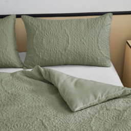 Velosso Winchester Double Sage Duvet Set - Green - Wilko - thumbnail 5
