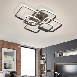 Living and Home Black 6 Head LED Ceiling Light - Size: 16 x 73 x 58cm - Wilko - thumbnail 6