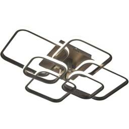 Living and Home Black 6 Head LED Ceiling Light - Size: 16 x 73 x 58cm - Wilko