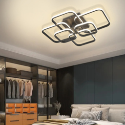 Living and Home Black 6 Head LED Ceiling Light - Size: 16 x 73 x 58cm - Wilko - thumbnail 3
