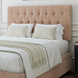 Bedmaster Super King Mink Naples Linen 4 Drawer Divan Base with Lona Headboard - Brown - Wilko - thumbnail 3
