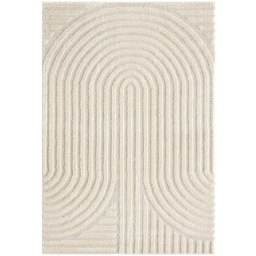 Desire Rugs Isabella Cream Embossed Mazia Arch Lines Rug 60 x 220cm - Wilko - thumbnail 7