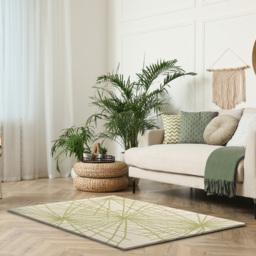 Esselle Home Aura Starburst Natural and Sage Green Rug 160 x 230cm - Wilko - thumbnail 3