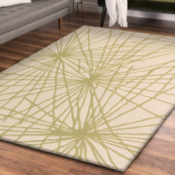 Esselle Home Aura Starburst Natural and Sage Green Rug 160 x 230cm - Wilko - thumbnail 7