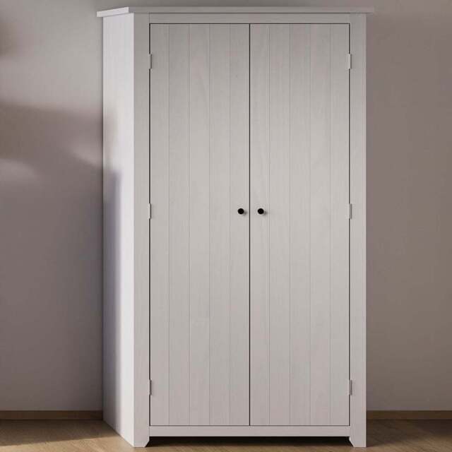 Havana 2 Door White Wardrobe - LPD Home - Wilko - image 1
