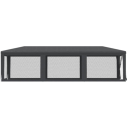 vidaXL 3 x 9m Anthracite Foldable Party Tent with 8 Mesh Sidewalls - Grey - Wilko - thumbnail 5