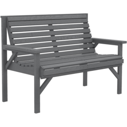 Outsunny 2 Seater Grey Wooden Garden Bench - Wilko - thumbnail 3