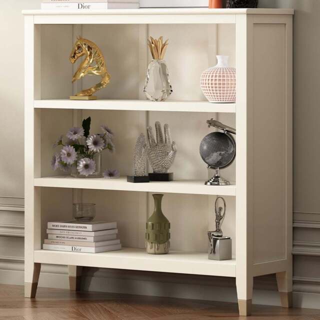 Palazzi 3 Shelves White Bookcase - Size: 3 Shelf - Wilko - image 1