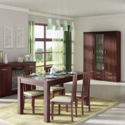 Florence Imperial 3 Door Dark Mahogany Glazed Sideboard - Size: 45 x 140 x 89cm - Red - Furniture to Go - Wilko - thumbnail 7