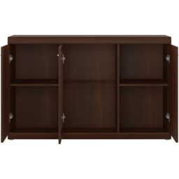 Florence Imperial 3 Door Dark Mahogany Glazed Sideboard - Size: 45 x 140 x 89cm - Red - Furniture to Go - Wilko - thumbnail 4