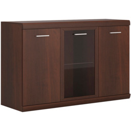 Florence Imperial 3 Door Dark Mahogany Glazed Sideboard - Size: 45 x 140 x 89cm - Red - Furniture to Go - Wilko - thumbnail 3