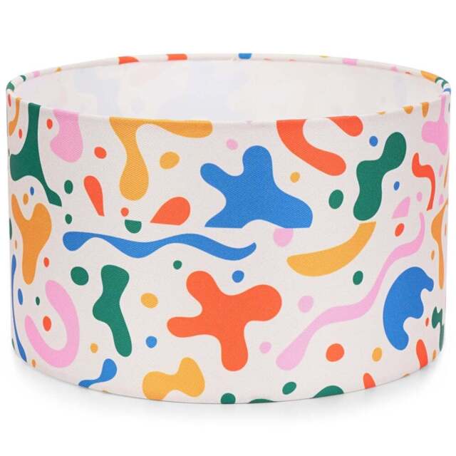 ValueLights Abbie Small Drum Shade - Size: 15 x 25 x 25cm - Multi - Wilko - image 1