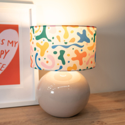 ValueLights Abbie Small Drum Shade - Size: 15 x 25 x 25cm - Multi - Wilko - thumbnail 3