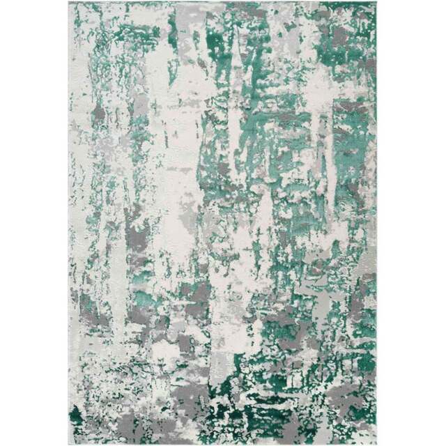 Desire Rugs Styra Aqua Grunge Abstract Area Rug 160 x 230cm - Wilko - image 1