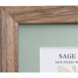 Sage Green Mounted Wooden Photo Frame Green 6 x 4in - The Port. Co Gallery - Wilko - thumbnail 4