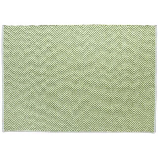Hug Rug Green Woven Herringbone Rug 160 x 230cm - Wilko - image 1