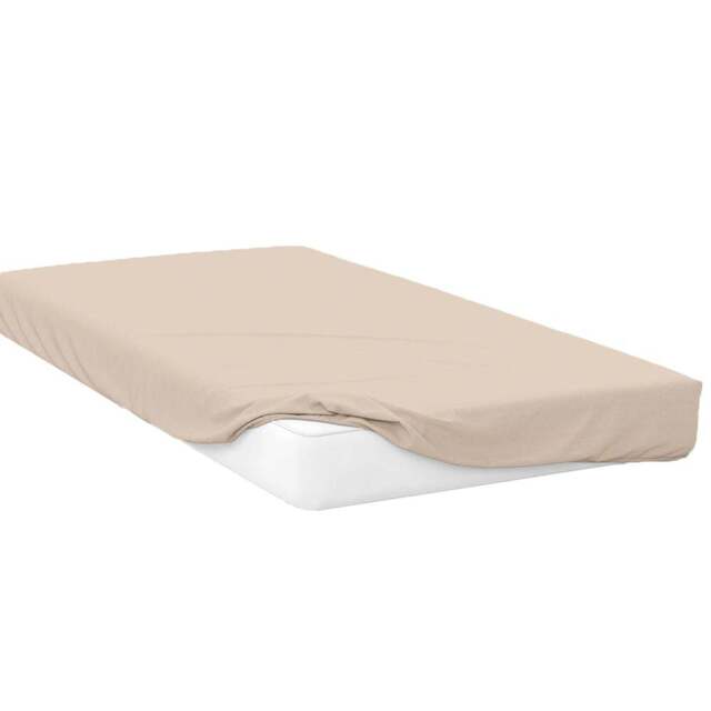 Serene Double Cream Deep Fitted Bed Sheet - Wilko - image 1