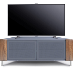 MDA Designs Corvus 2 Door Grey and Walnut TV Cabinet - Size: 45 x 120 x 47cm - Multi - Wilko - thumbnail 5