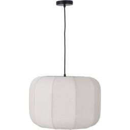 Pacific Lifestyle Oscar Costal Natural Linen Shade Black Structured Pendant Light - Size: 120 x 51 x 51cm - Cream - Wilko - thumbnail 1