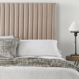 Aspire Furniture Catherine Lansfield Soho Small Double Natural Saxon Twill Headboard - Cream - Aspire Beds - Wilko - thumbnail 4