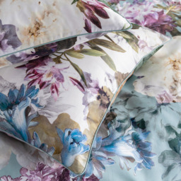 Linen House Lena Single Floral Duvet Cover Set - Blue - Wilko - thumbnail 4