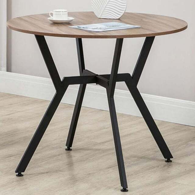 Portland 2 Seater Round Dining Table Brown - Wilko - image 1