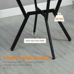 Portland 2 Seater Round Dining Table Brown - Wilko - thumbnail 7