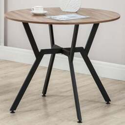 Portland 2 Seater Round Dining Table Brown - Wilko - thumbnail 1