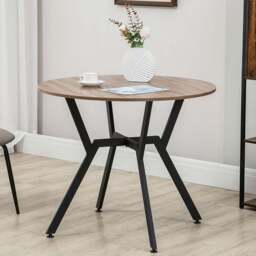 Portland 2 Seater Round Dining Table Brown - Wilko - thumbnail 5