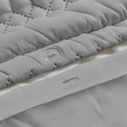 Velosso Double Silver Saville Duvet Set - Wilko - thumbnail 4