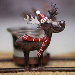 Marco Paul Reindeer Tea Light Gass Holder - Size: 35 x 13 x 7cm - Brown - Wilko - thumbnail 5