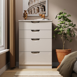 Crowndale Camden 4 Drawer Kashmir Gloss and Kashmir Deep Chest of Drawers Ready Assembled - Kashmir Gloss & Kashmir - Wilko - thumbnail 7