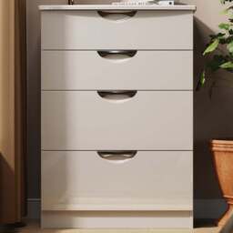 Crowndale Camden 4 Drawer Kashmir Gloss and Kashmir Deep Chest of Drawers Ready Assembled - Kashmir Gloss & Kashmir - Wilko - thumbnail 1