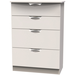 Crowndale Camden 4 Drawer Kashmir Gloss and Kashmir Deep Chest of Drawers Ready Assembled - Kashmir Gloss & Kashmir - Wilko - thumbnail 3