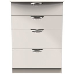 Crowndale Camden 4 Drawer Kashmir Gloss and Kashmir Deep Chest of Drawers Ready Assembled - Kashmir Gloss & Kashmir - Wilko - thumbnail 4