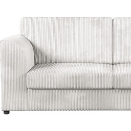 Luxor 6 Seater Silver Jumbo Cord Full Back Sofa Suite - Wilko - thumbnail 4
