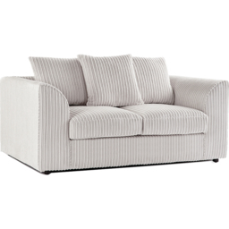 Portland Luxor 5 Seater Cream Jumbo Cord Sofa Set with Scatter Back - Wilko - thumbnail 5