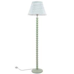 ValueLights Bobbins Green Arrow Pleated Shade Sage Green LED Floor Lamp - Size: 149 x 40 x 40cm - Wilko - thumbnail 1