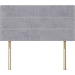 Bedmaster Super King Seal Grey Naples Velvet Milan Lined Headboard - Wilko - thumbnail 3