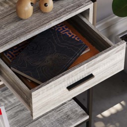 VIDA DESIGNS Brooklyn 2 Drawer Grey Console Table - Size: 34 x 80 x 74cm - Wilko - thumbnail 5