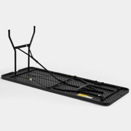 VonHaus Black Faux Rattan Table - Size: 74 x 1800 x 74cm - Wilko - thumbnail 4